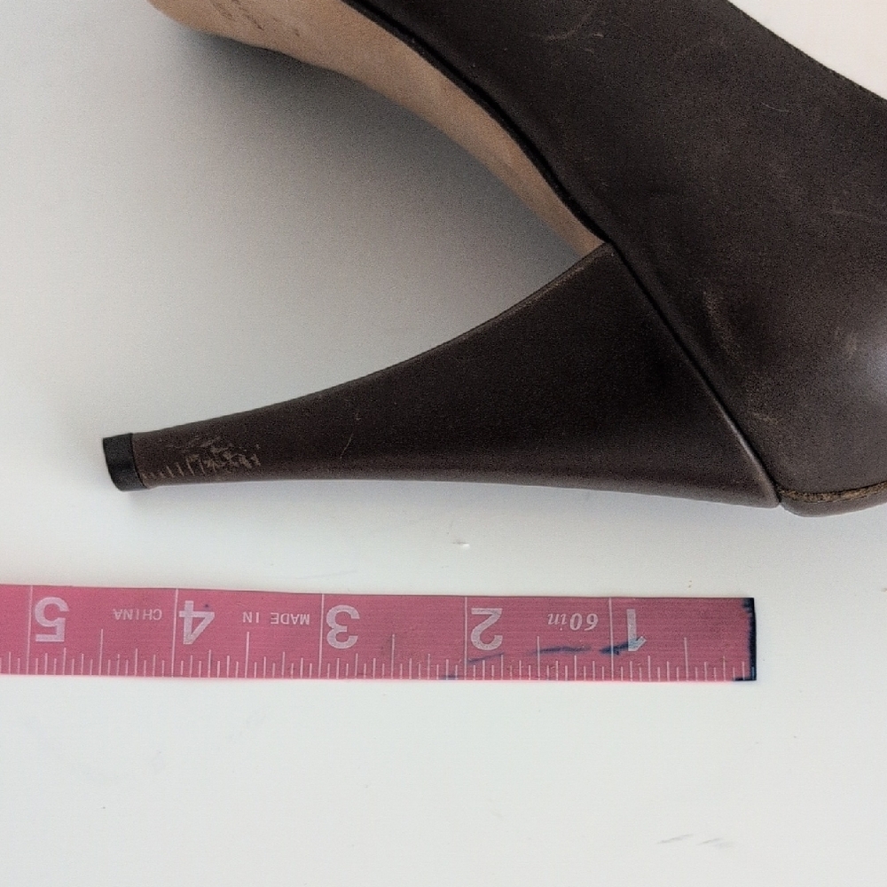 Gianfranco Ferre, Italy, Genuine Leather, Strappy Heels, Brown, Size 40, 9/9.5 - Picture 11 of 13